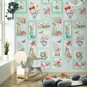 GINGER LILY | LAWN | MINT | WALLPAPER