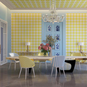 Tabriz | Gauze  | Lemon | Wallpaper