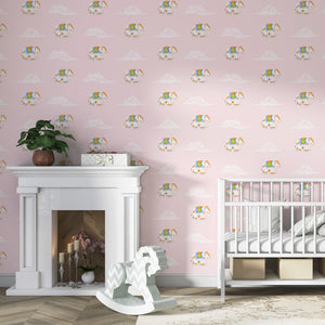 DÉJÀ VU | LAWN | BLUSH | WALLPAPER