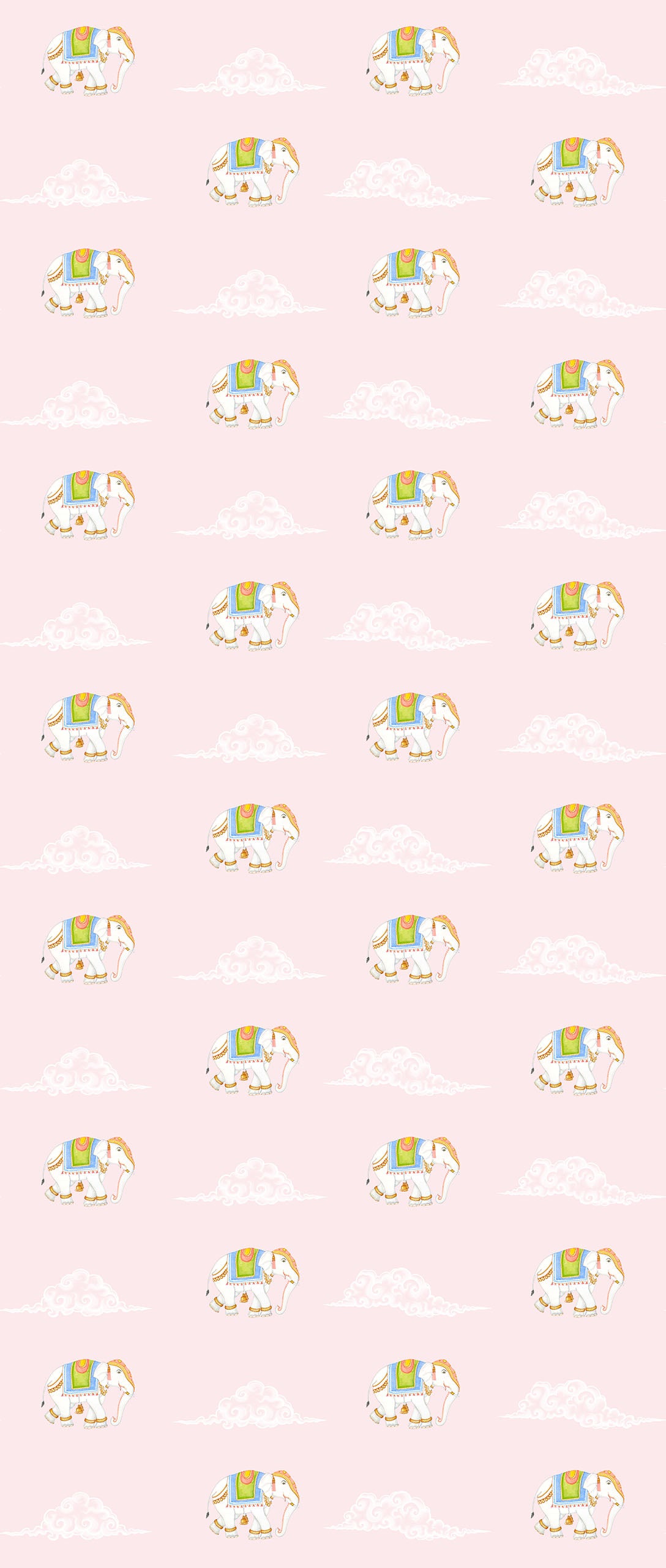 DÉJÀ VU | LAWN | BLUSH | WALLPAPER