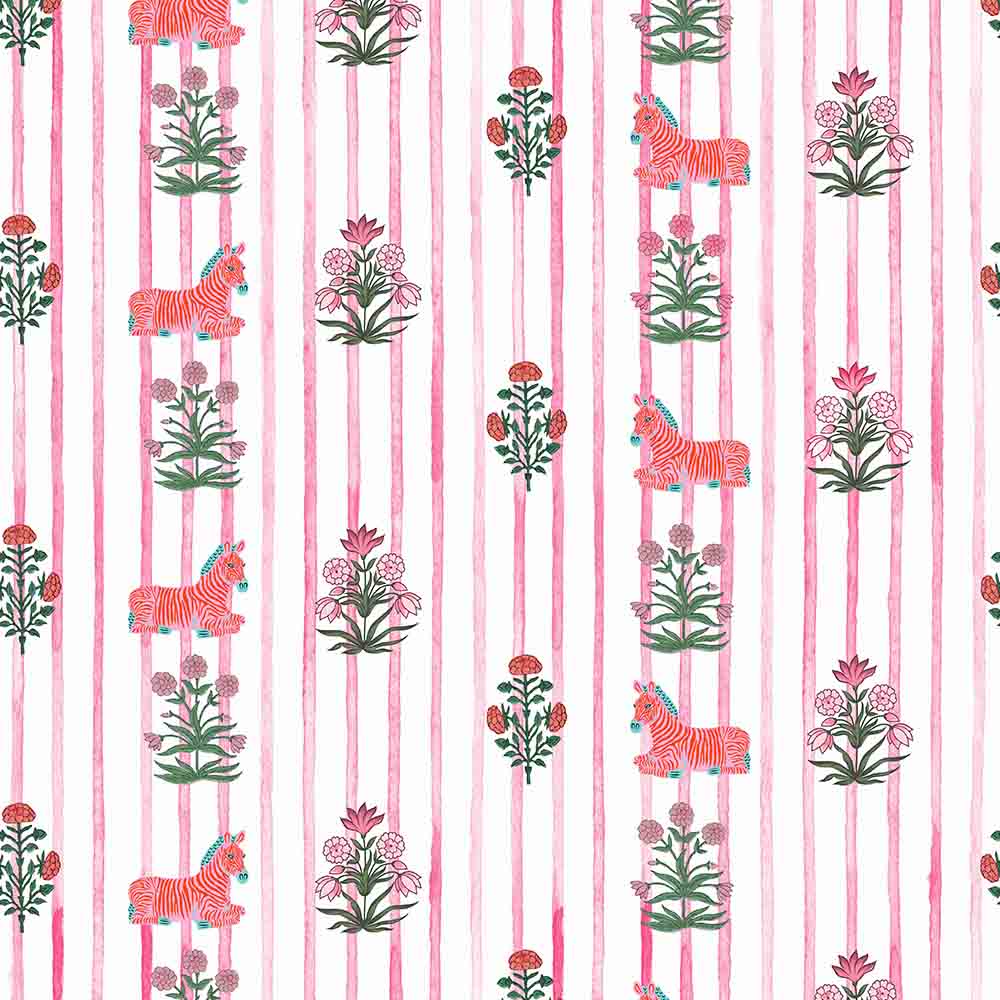 ARAAM BAGH  | LAWN | BLUSH | WALLPAPER | NEW IN