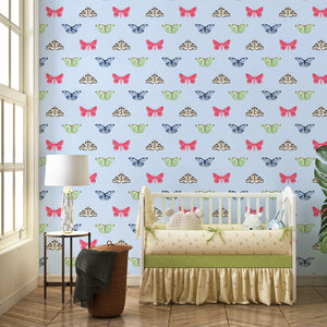 PAPILLON | LAWN | INK | WALLPAPER