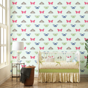 PAPILLON | LAWN | MINT | WALLPAPER