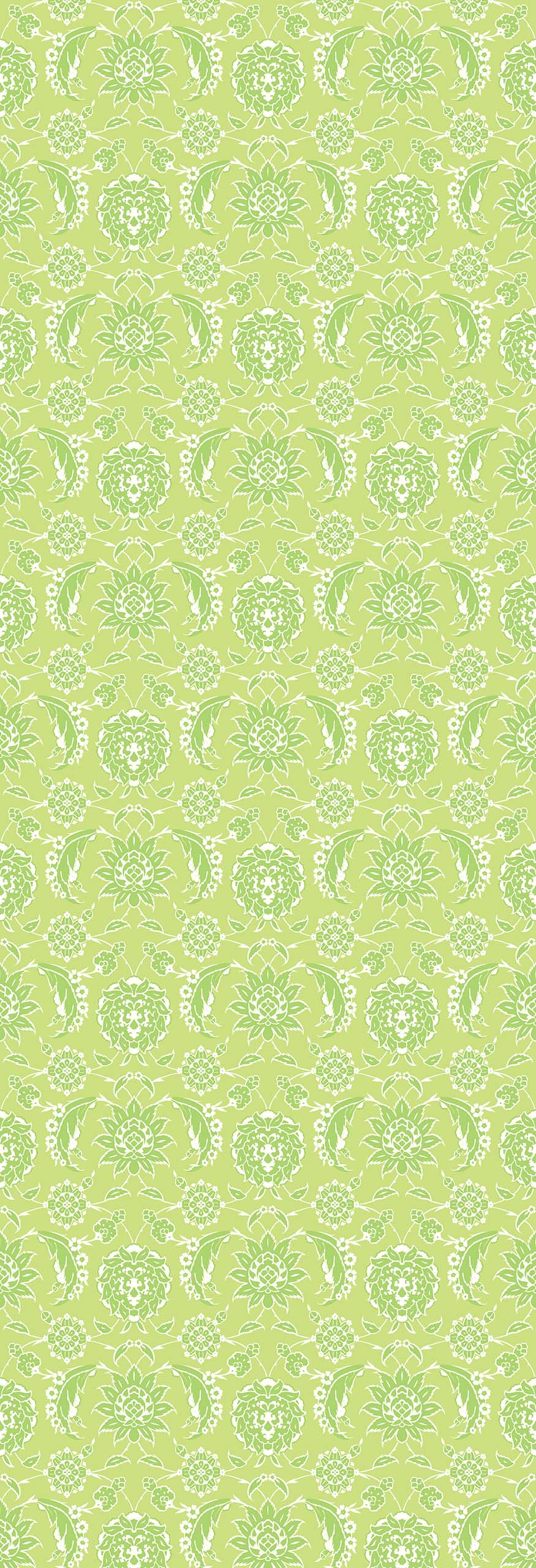 Gulnaaz | Gauze  | Lime | Wallpaper