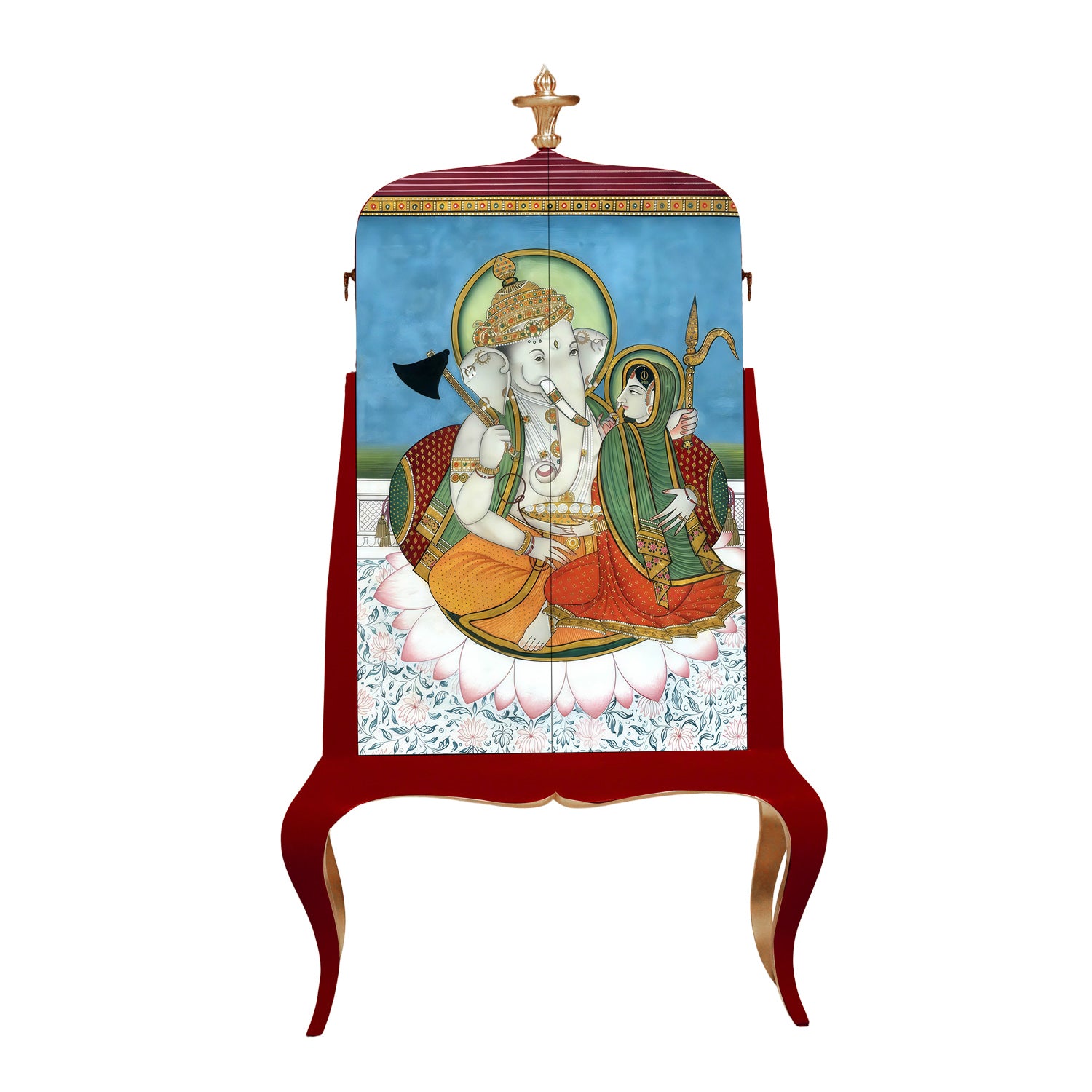 HEY BHAGWAN LORD GANESHA WITH CONSORT ON LOTUS | NEW IN
