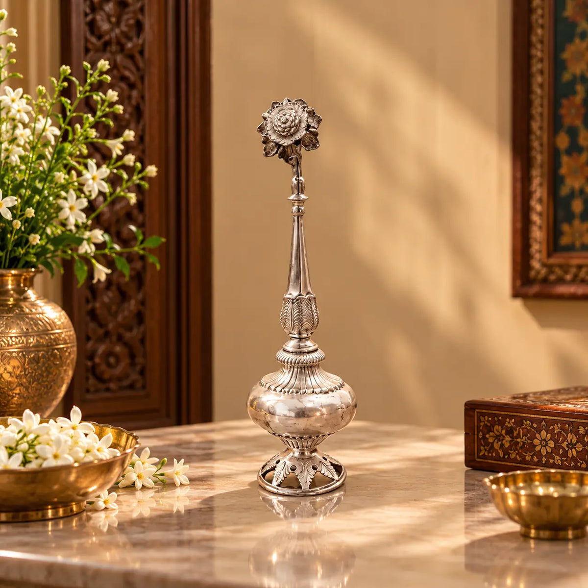 Arzaani
Antique Silver Rose water Sprinkler Artefacts
Artifacts
South Indian artifacts
Indian artefacts
