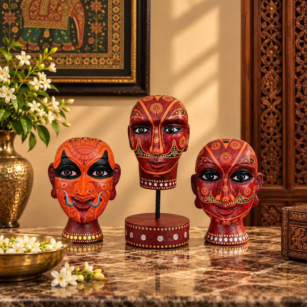 Arzaani 
Theyyam Heads Artefacts
Artifacts
South Indian artifacts
Indian artefacts