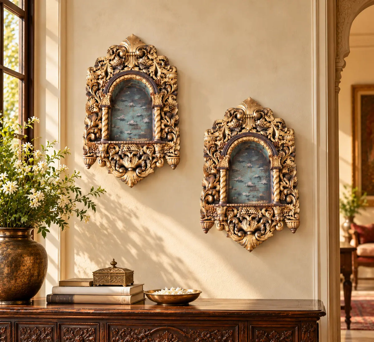 Arzaani
Antique Gold Foliate Wall Shrines Artefacts
Artifacts
South Indian artifacts
Indian artefacts