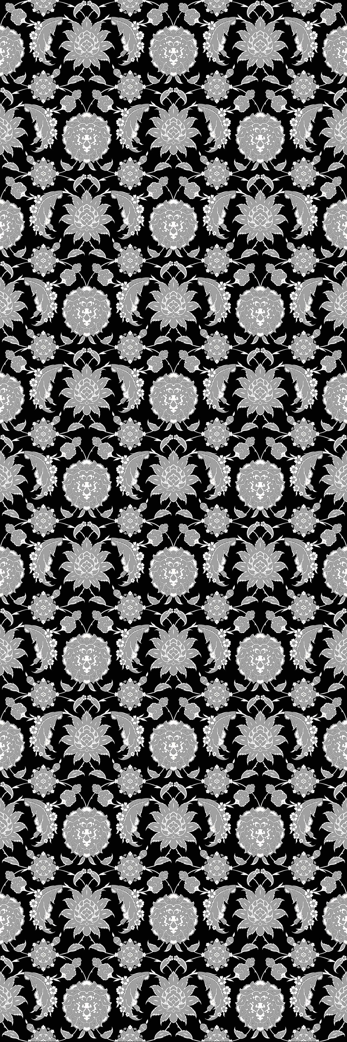 Gulnaaz | Lustre | Black | Wallpaper