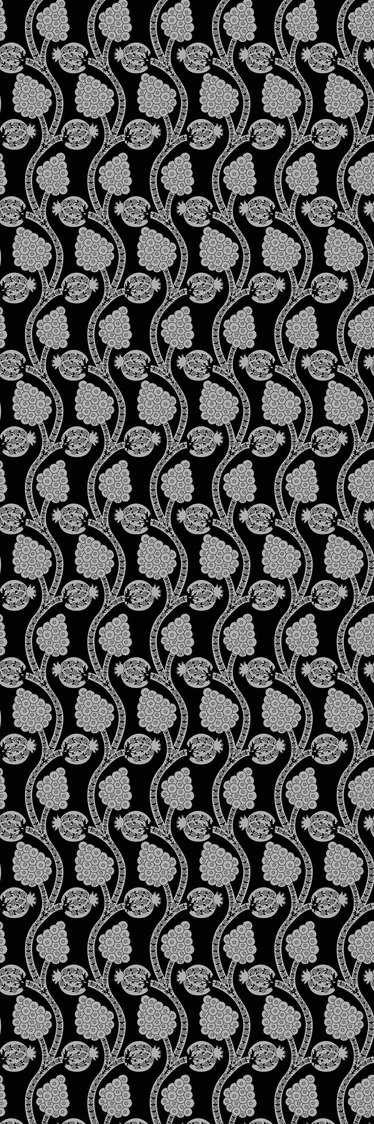 Angoori | Lustre | Black | Wallpaper