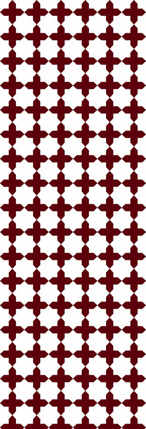 Tabriz | Gauze | Burgundy – Flock | Wallpaper