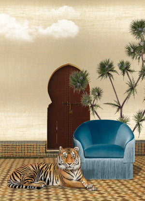 Solids | Lustre | Dune | Wallpaper