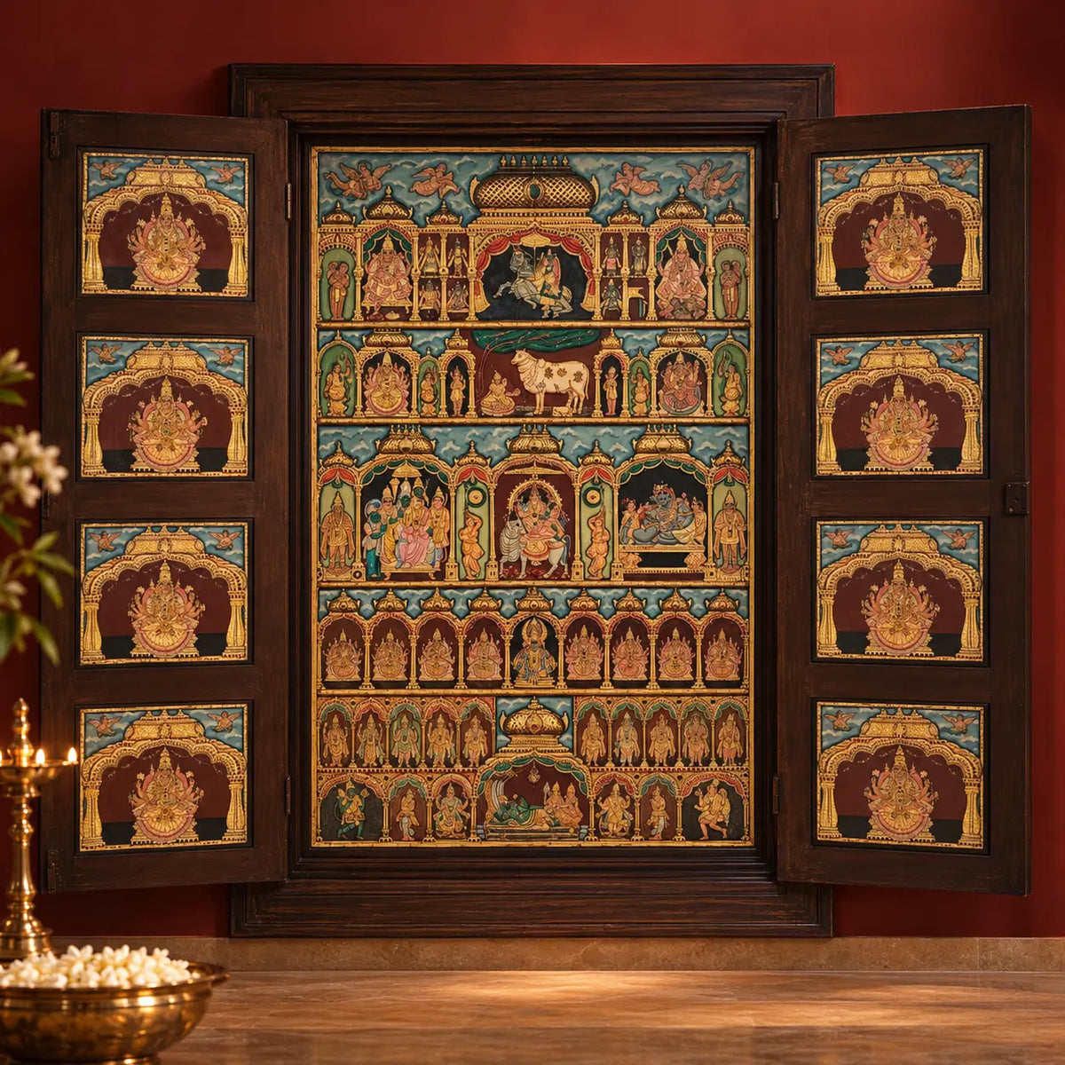 Arzaani
Dashavataram The Ten Incarnations of Vishnu 
Tanjore
