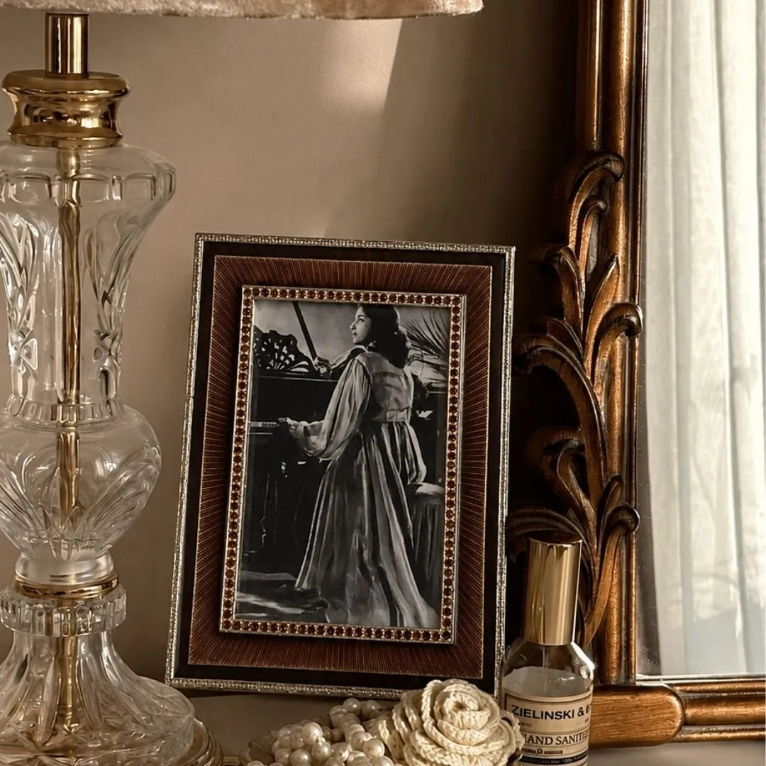 Derby Gold Beveled Glass Photo Frame - Medium