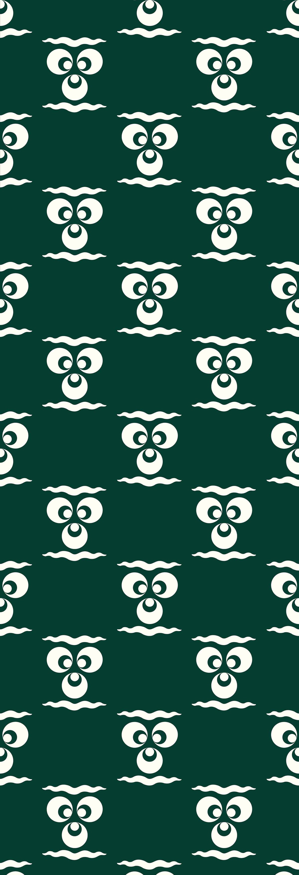 Chintamani | Gauze | Green | Wallpaper