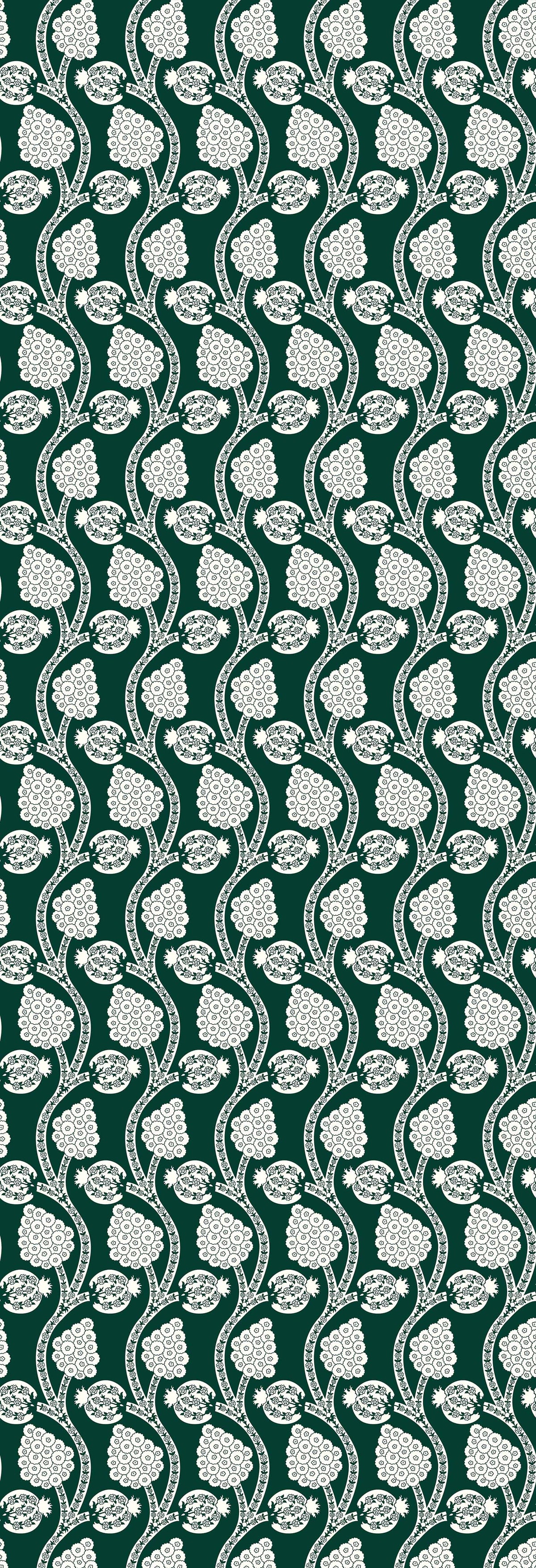 Angoori | Gauze | Green | Wallpaper