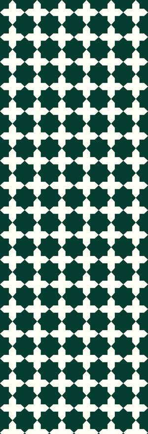 Tabriz| Gauze | Green | Wallpaper
