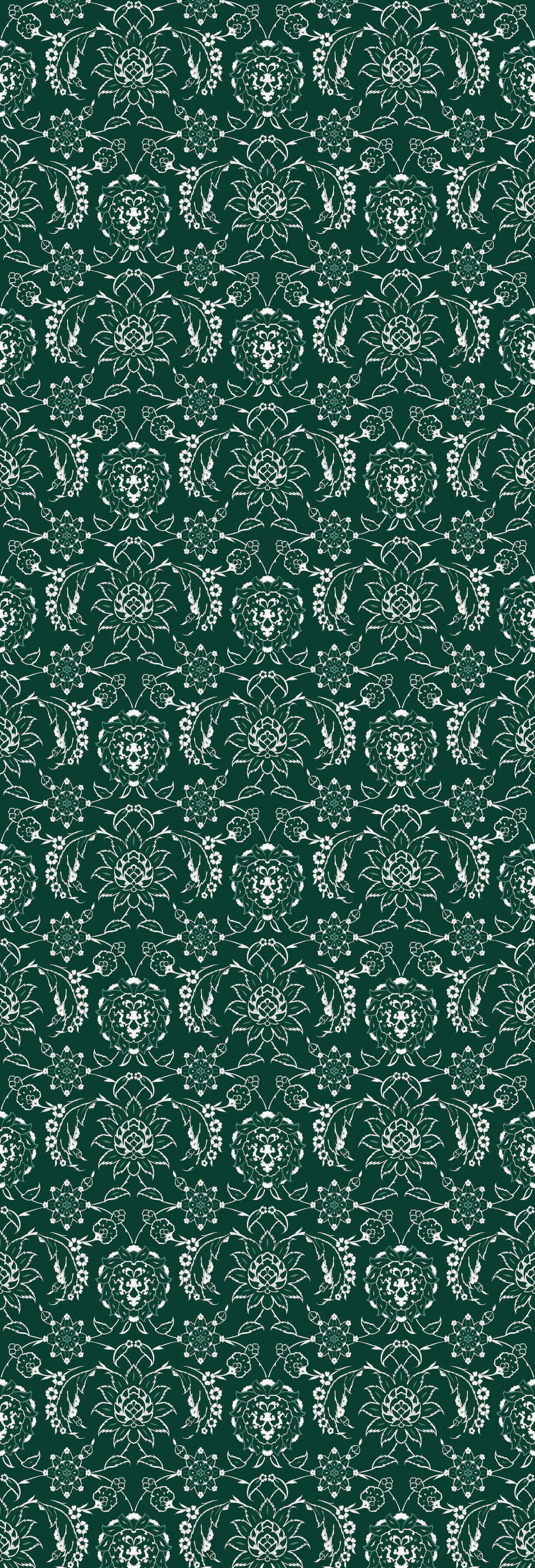Gulnaaz | Gauze | Green | Wallpaper