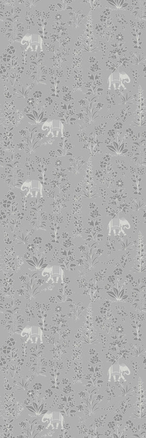Bahaar | Lustre | Grey | Wallpaper