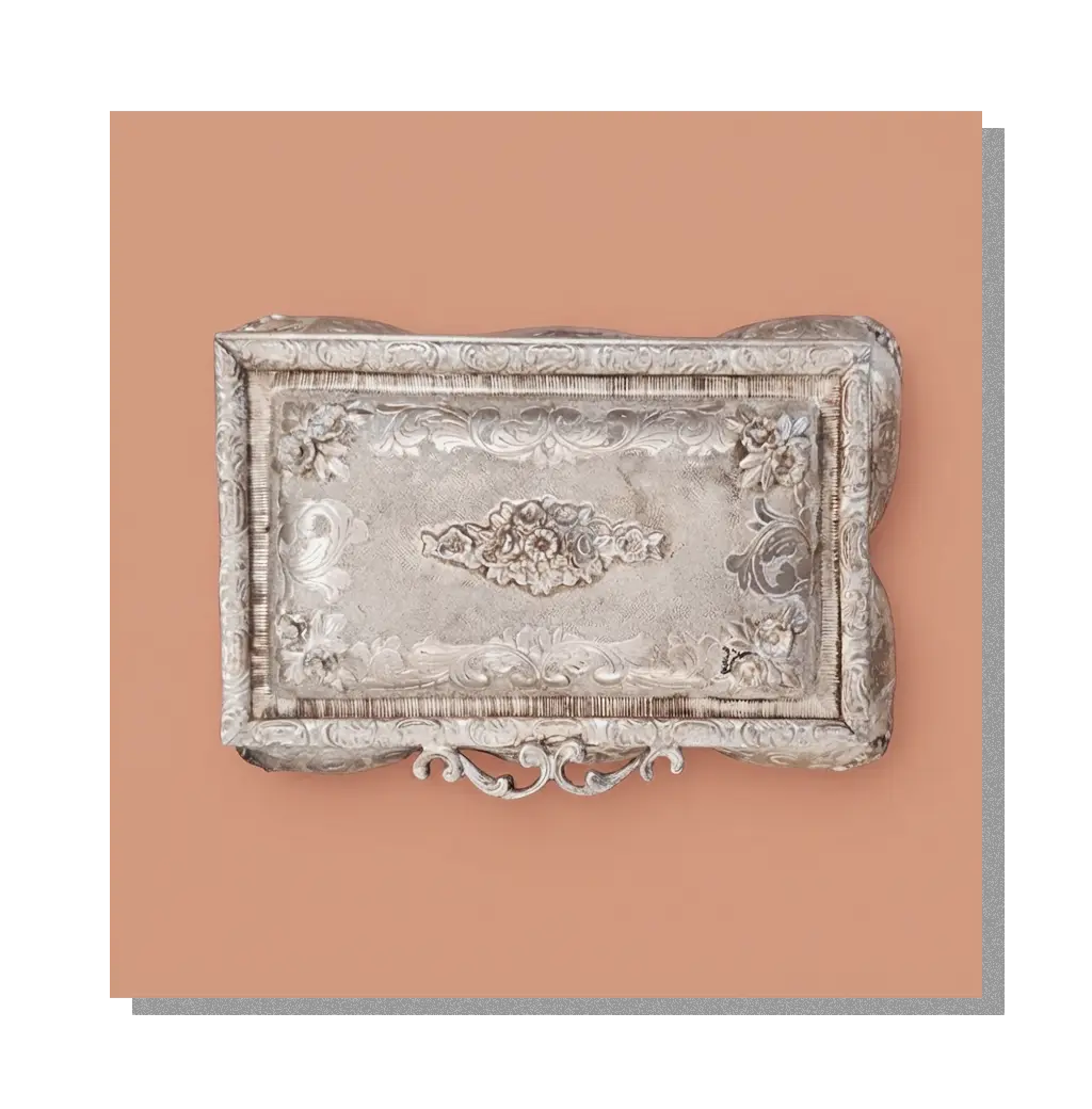 Arzaani
Floral Relief Silver Box Artefacts
Artifacts
South Indian artifacts
Indian artefacts