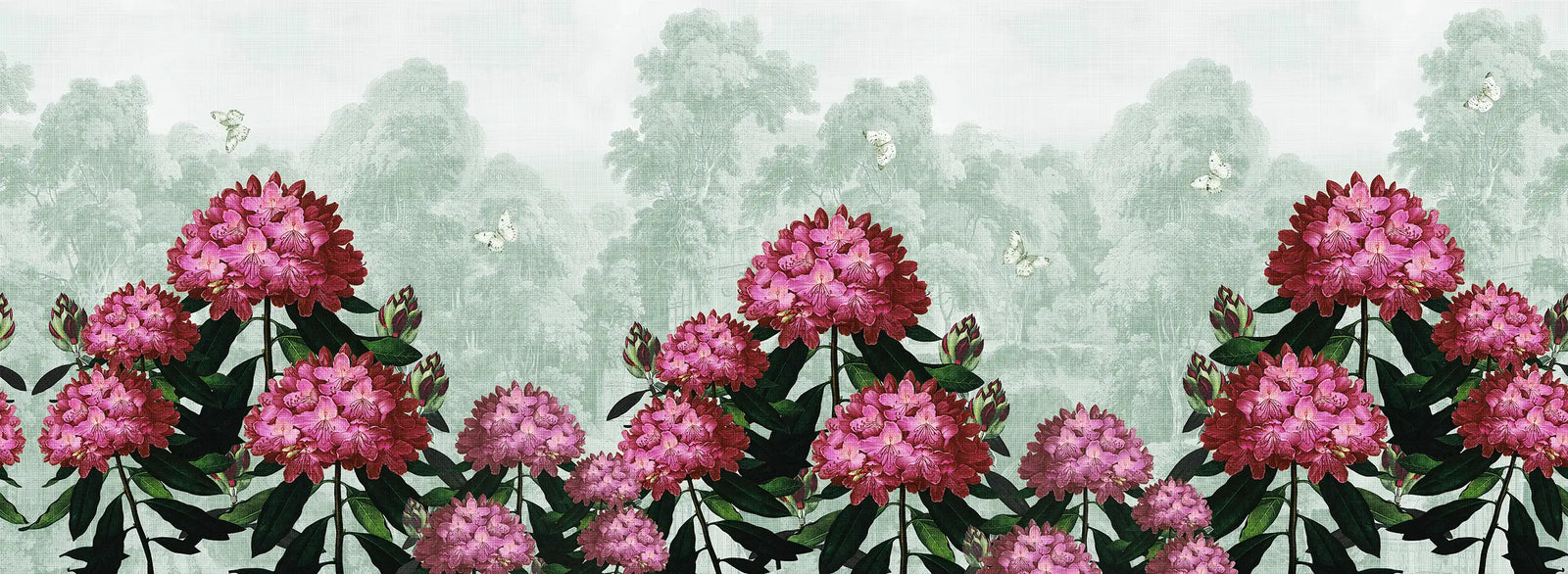 The Wall Flower | Gauze | Grove Green | Wallpaper