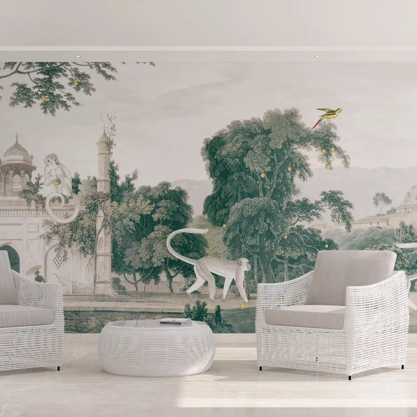 Langoor Mahal | Gauze | Spring | Wallpaper