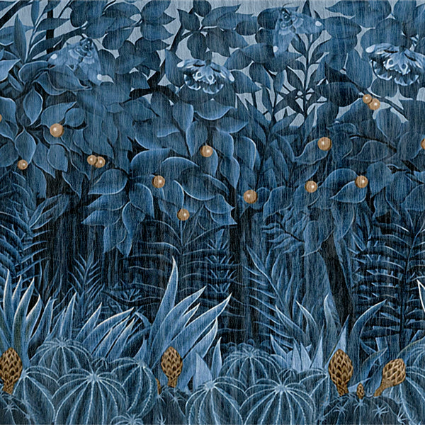 Mandarin Forest | Lustre | Ink | Wallpaper