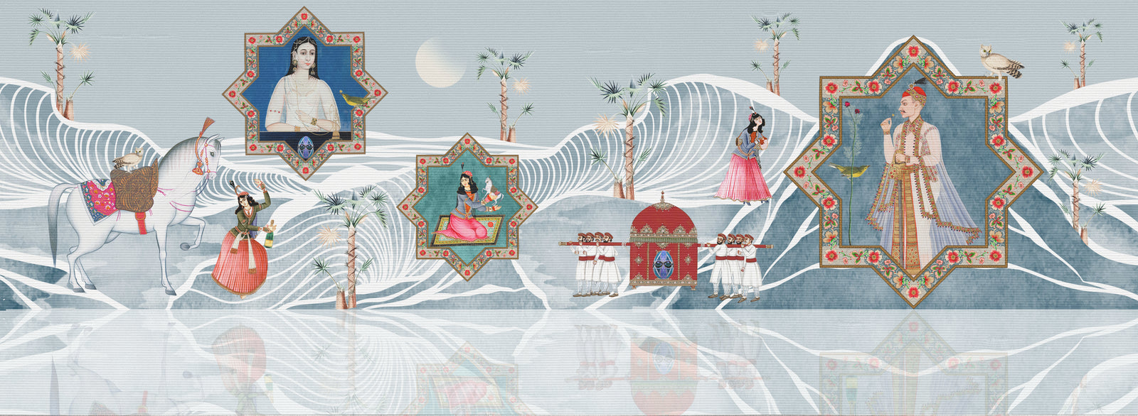 Match Made in Heaven | Shantung | Spring | Wallpaper