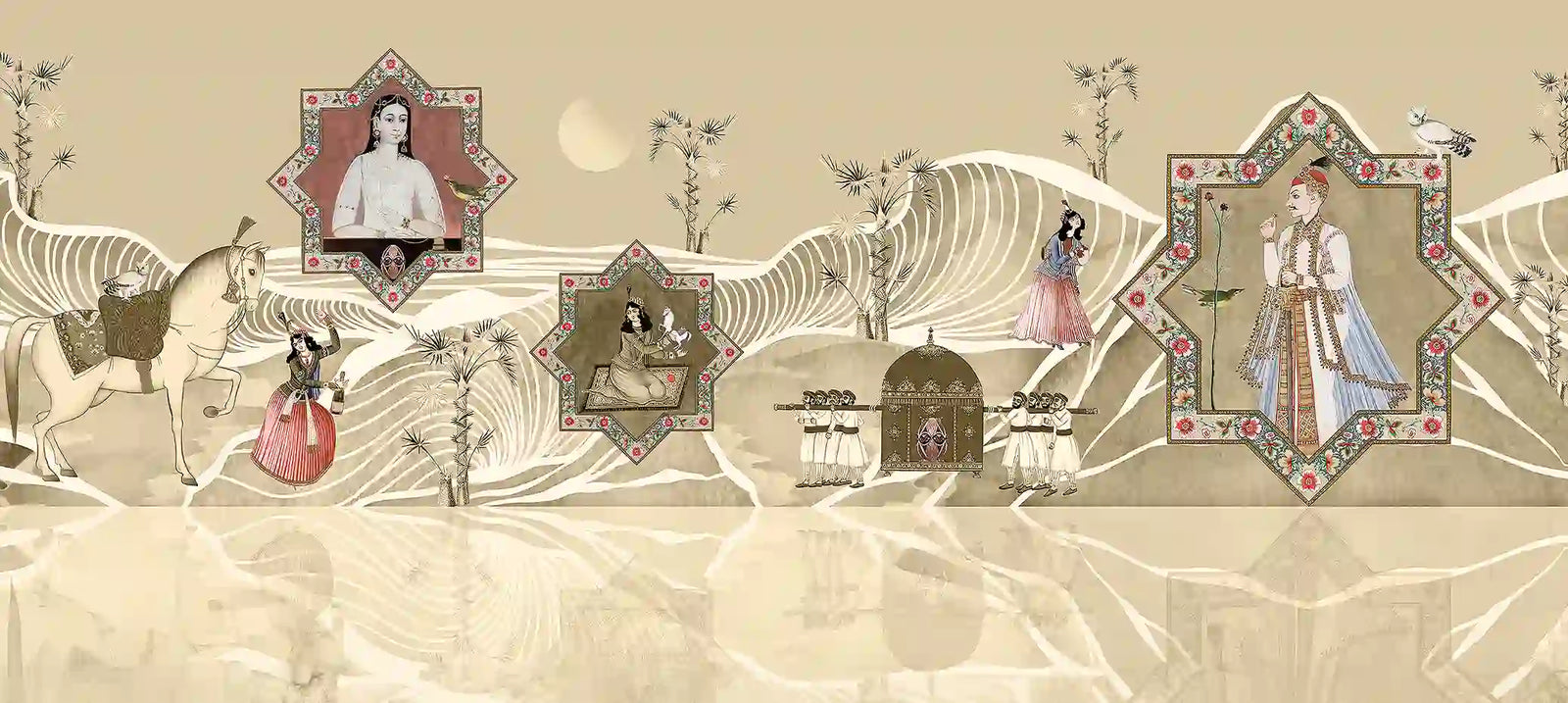 Match Made in Heaven | Lustre | Terracotta & Gold | Special Edit | Wallpaper