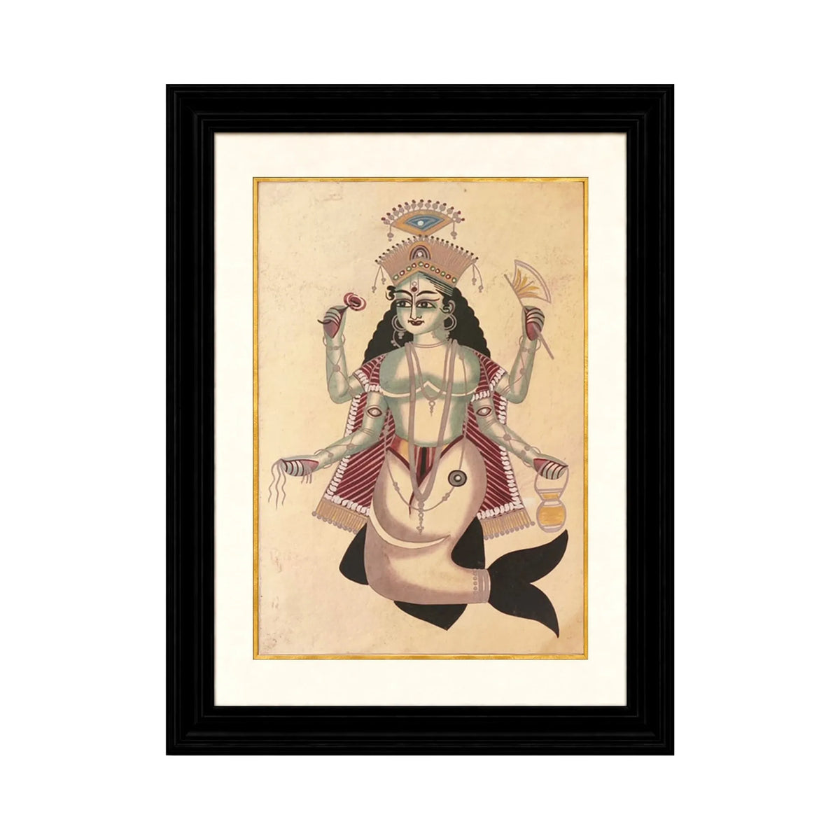 Arzaani 
Matsya Avatara of Vishnu
Kalighat Paintings
30-40 years old