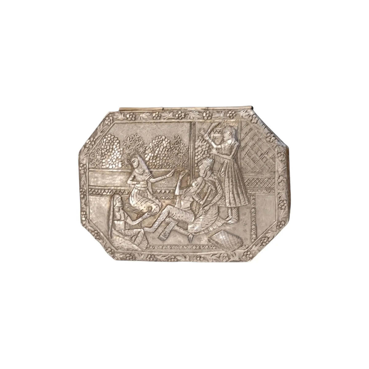 Mughal Style Silver Box