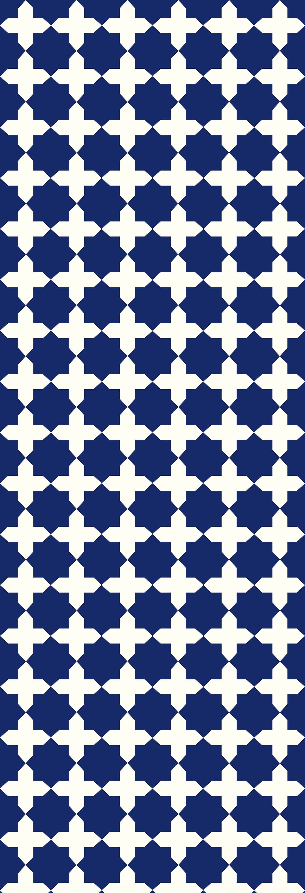Tabriz | Gauze | Navy | Wallpaper