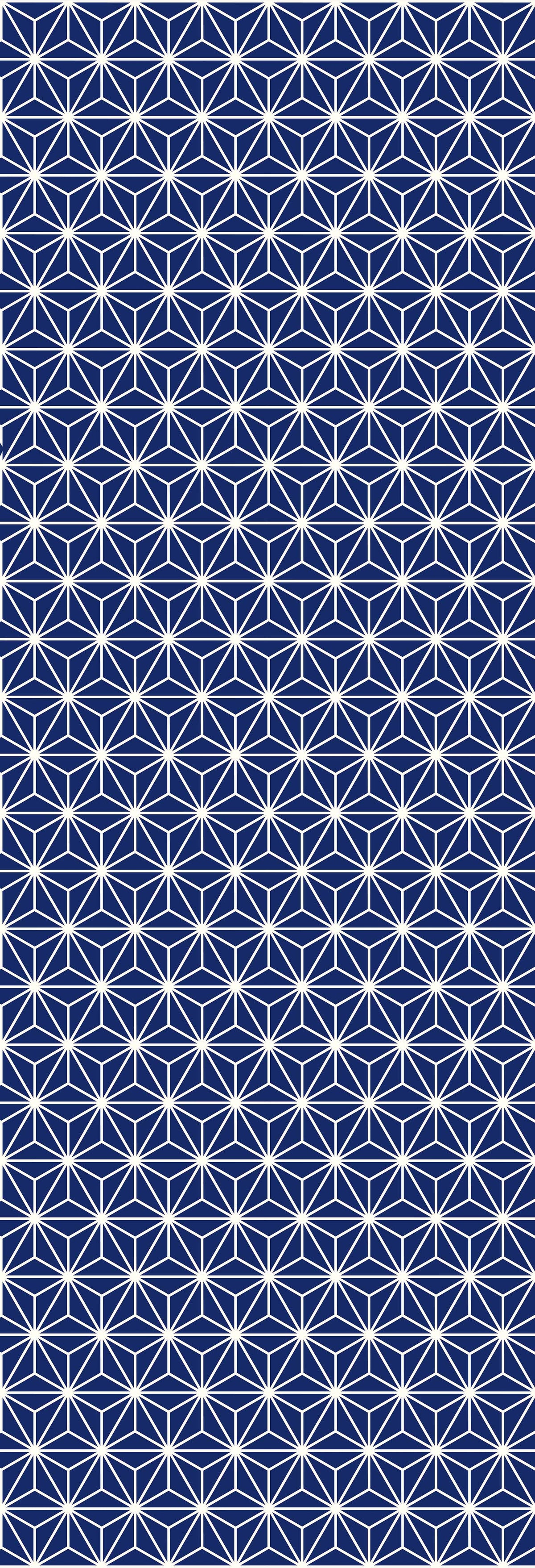 Tara | Gauze | Navy | Wallpaper