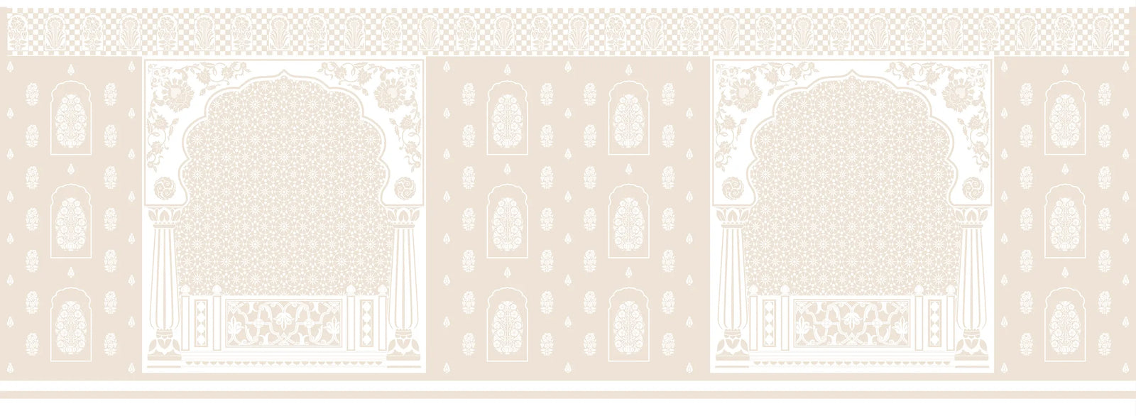 Rang Mahal | Gauze | Sand | Wallpaper