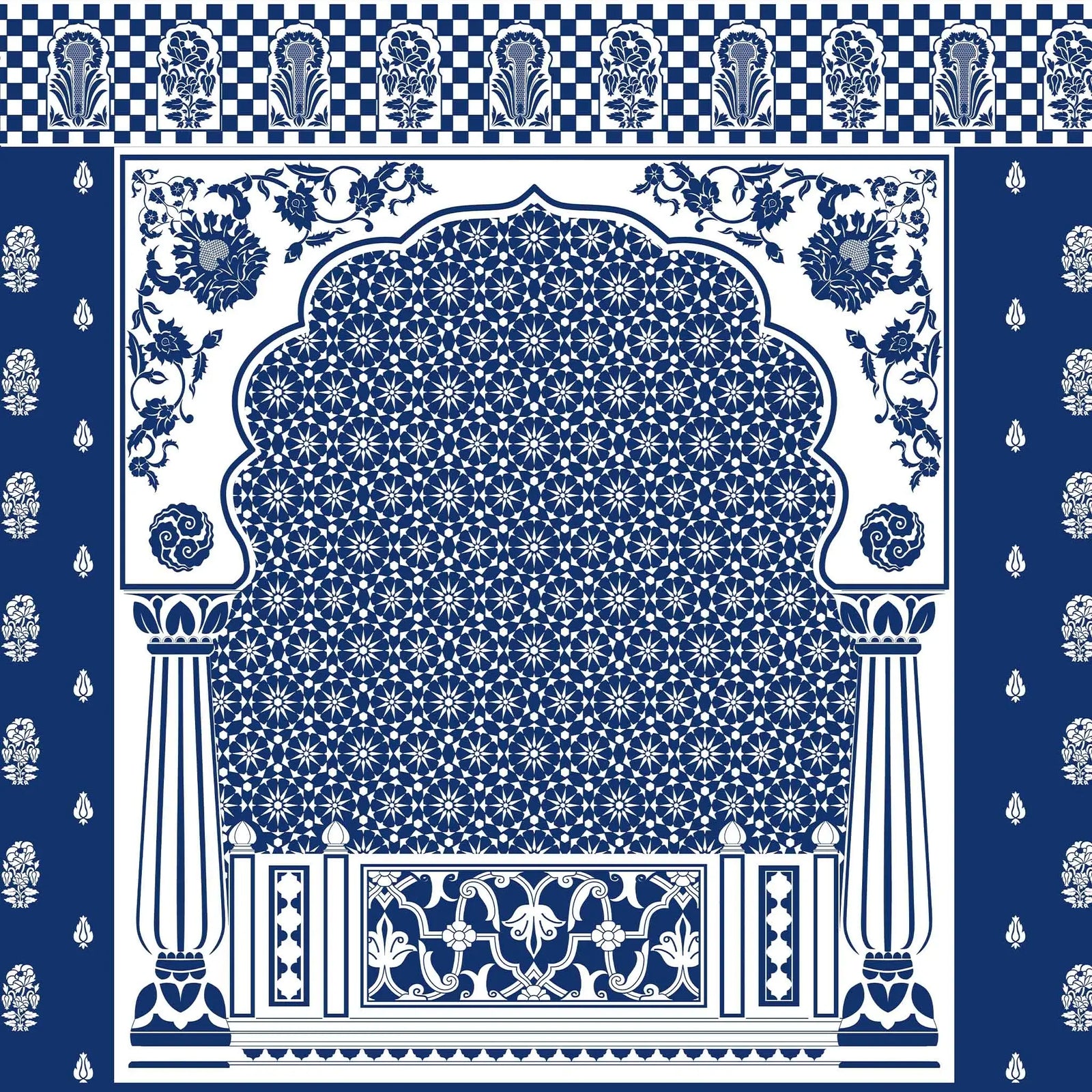 RANG MAHAL | LUSTRE | INDIGO | WALLPAPER | NEW IN