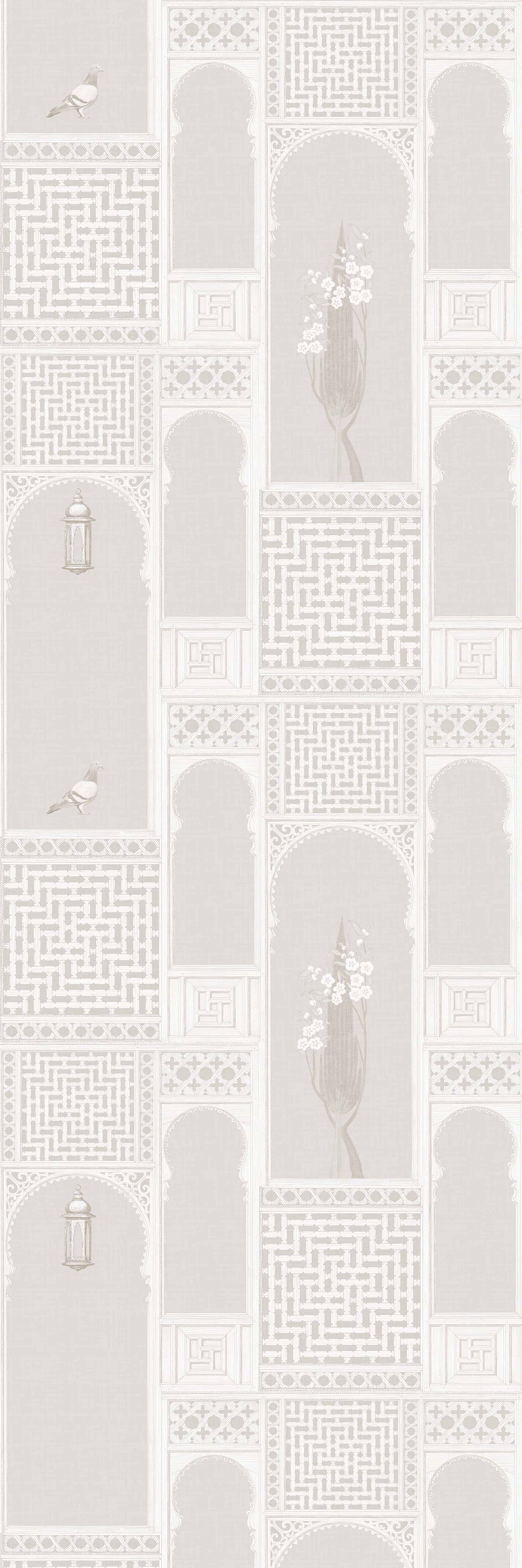 Jharoka | Lustre | Sepia | Wallpaper