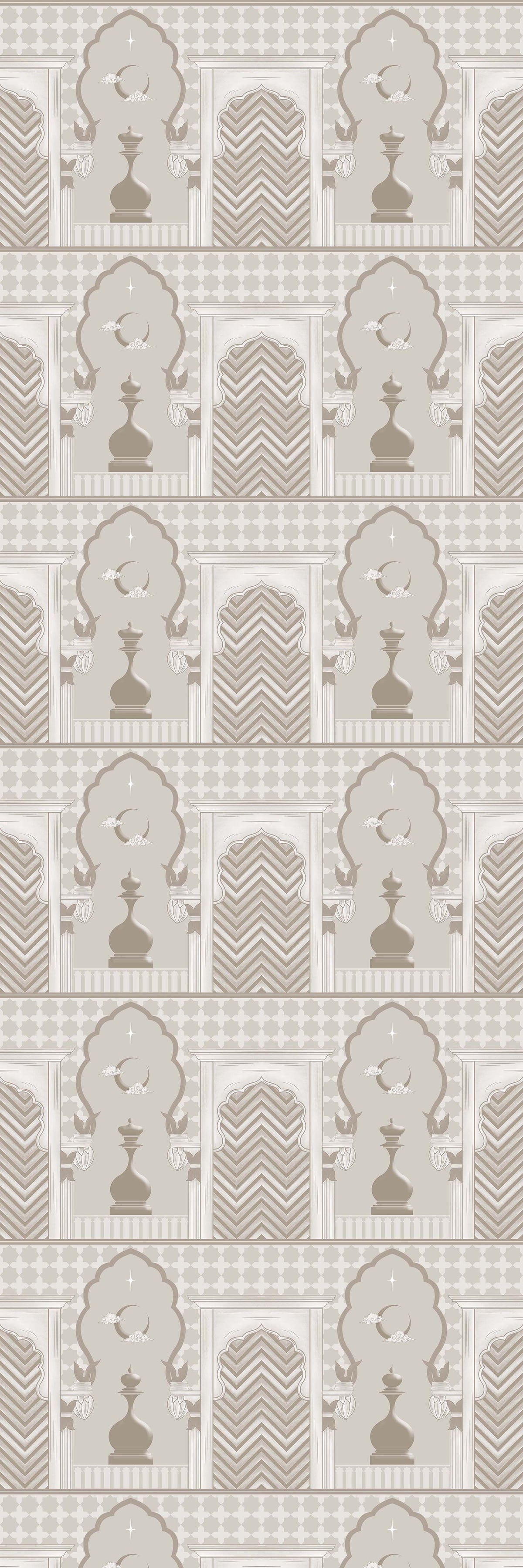 Baazi | Lustre | Sepia | Wallpaper