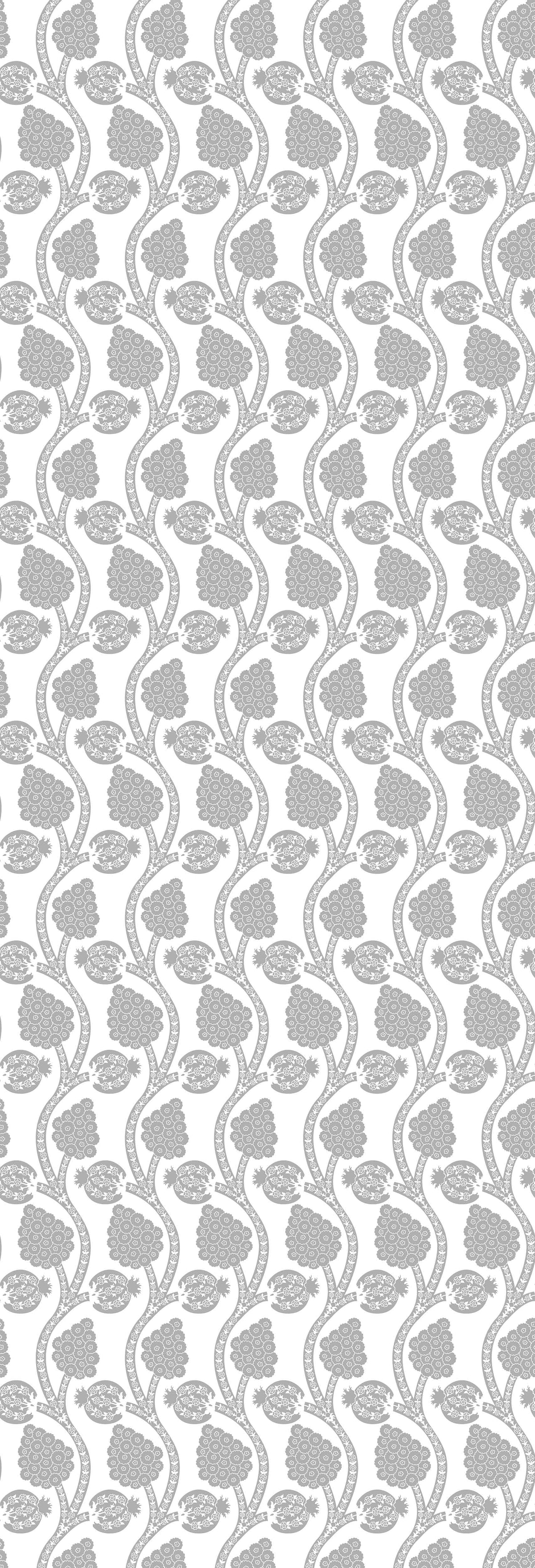 Angoori | Gauze | Silver – Foil | Wallpaper