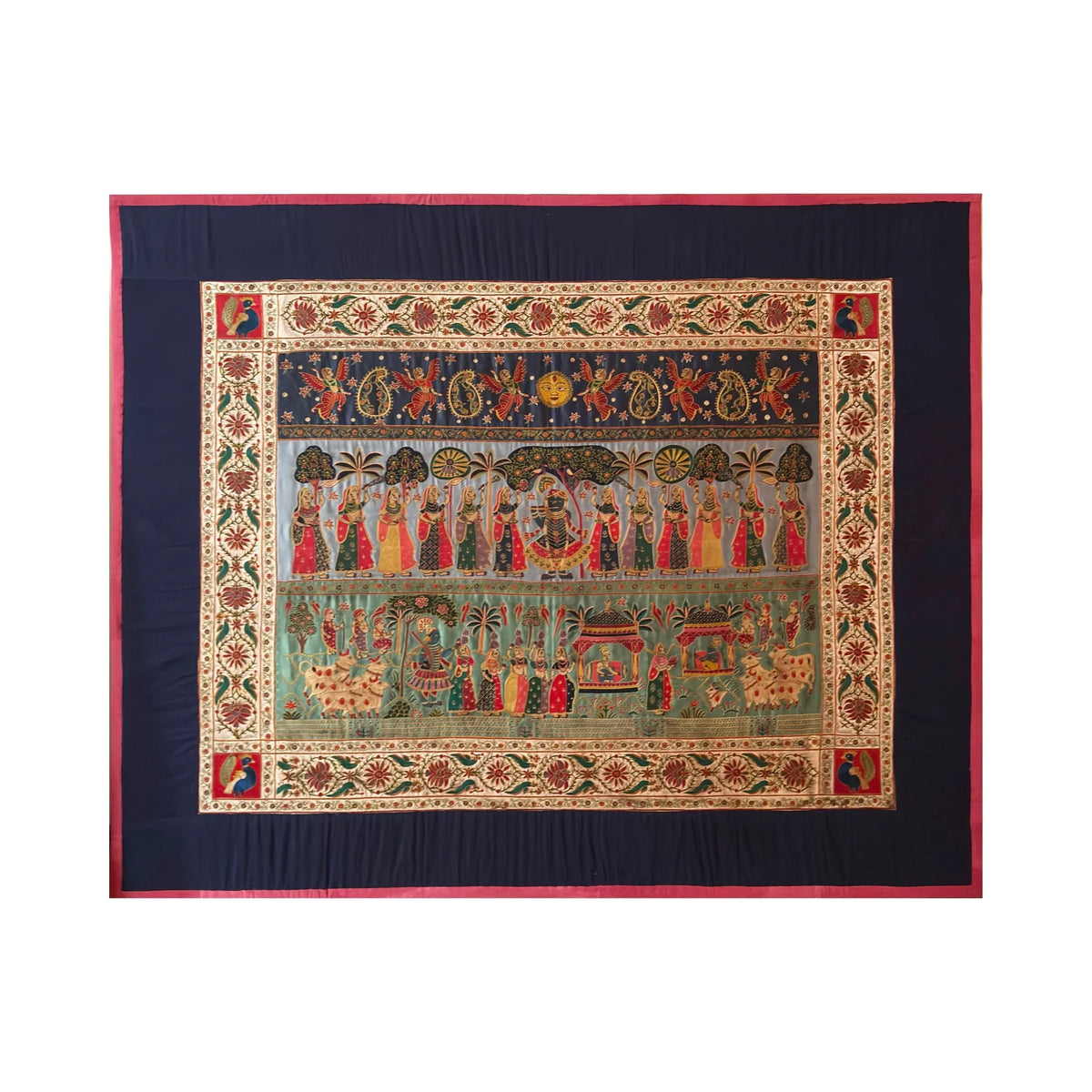 Shrinathji Pichwai With Pastoral scenes Pichwai