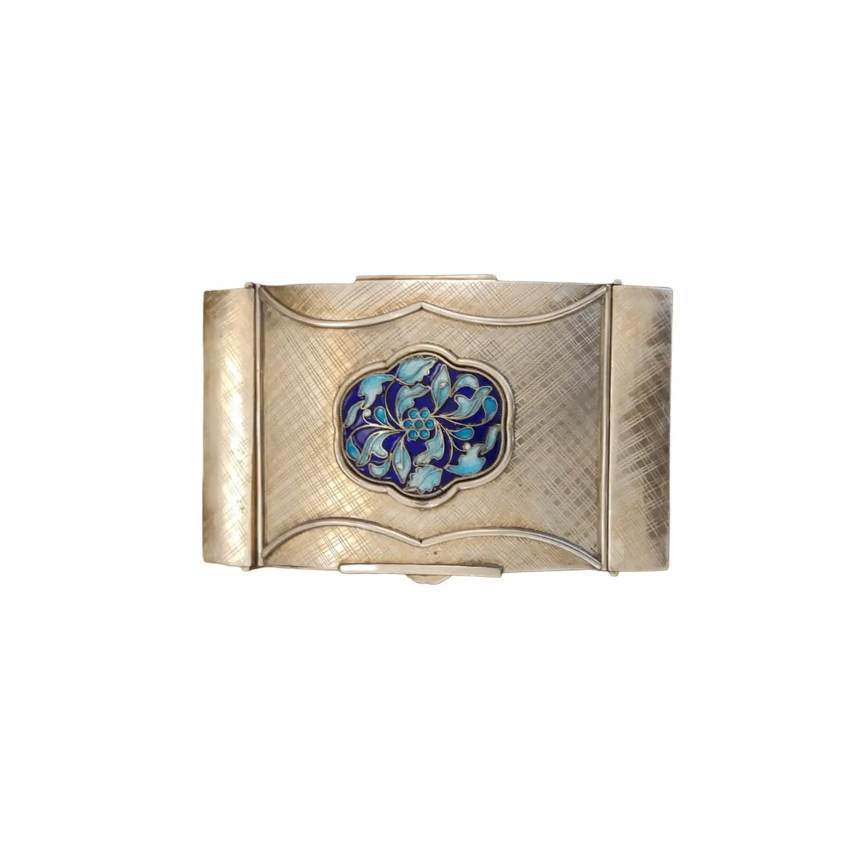 Silver Box with Meenakari Work