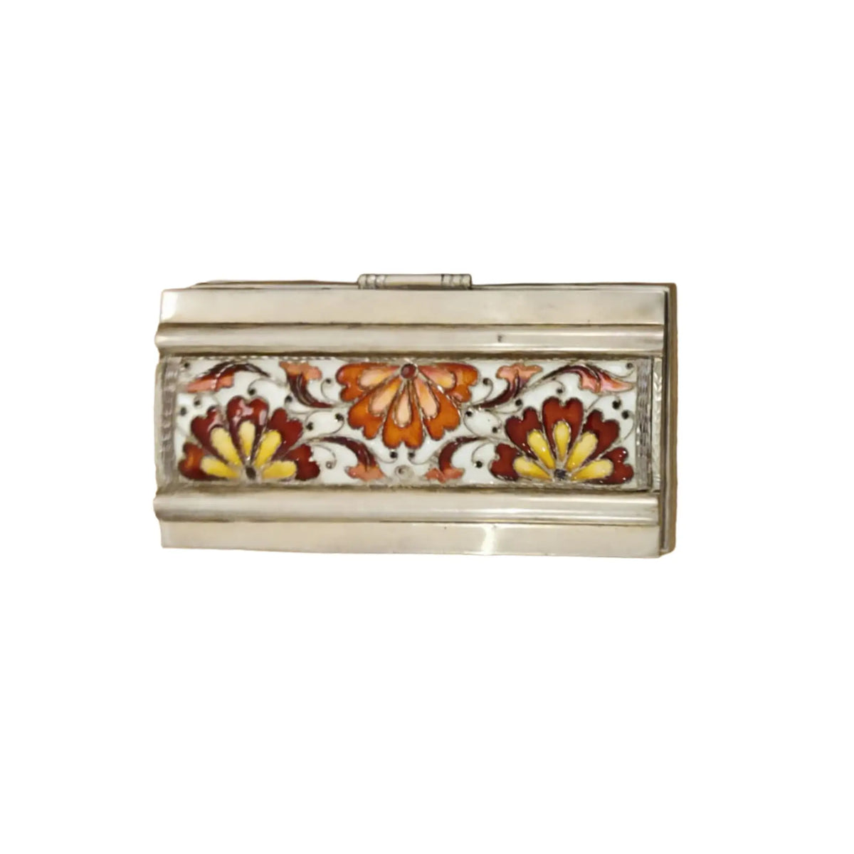 Silver Meenakari Box
