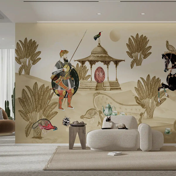 Tea for Two | Lustre | Terracotta & Gold | Special Edit | Wallpaper