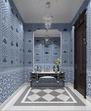 Verandah | Lustre | Monsoon | Wallpaper