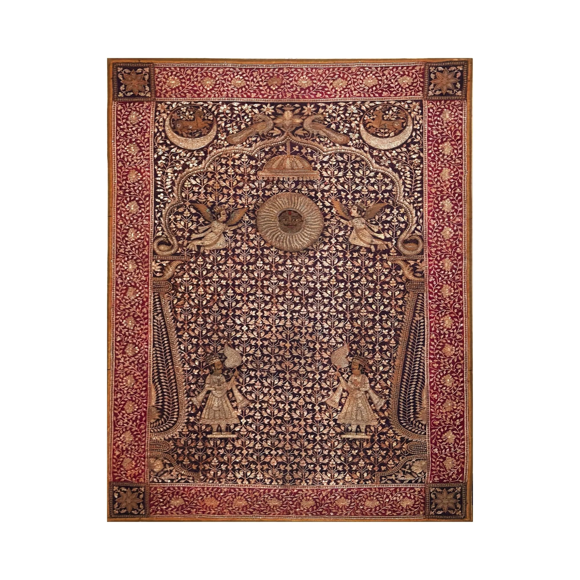 Zardozi Pichwai with Sun Jain Textiles