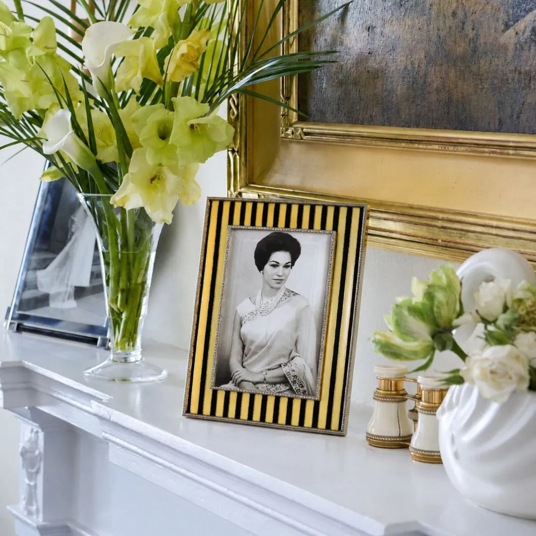 Truman Enameled Gold Photo Frame Large