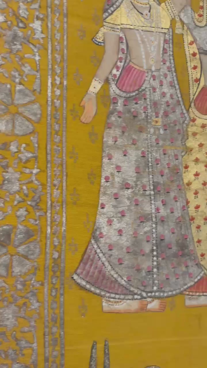 Radha krishna under tree