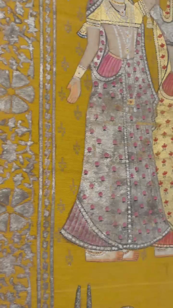 Radha krishna under tree