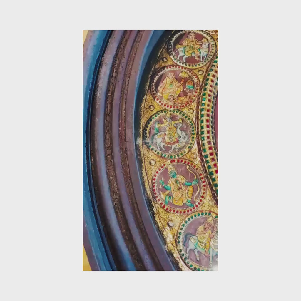 Arzaani
Lord Vishnu in a Celestial Mandala The Divine Preserver 
Tanjore